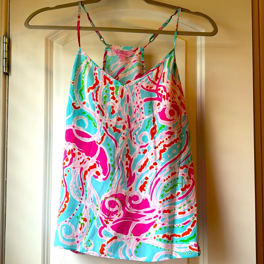 Lilly Pulitzer silk tank Jellies Be Jammin